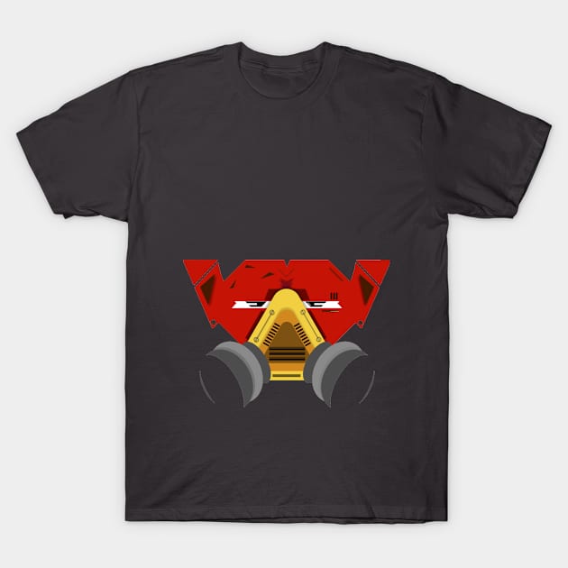 Monkey Head (red) T-Shirt by MASE